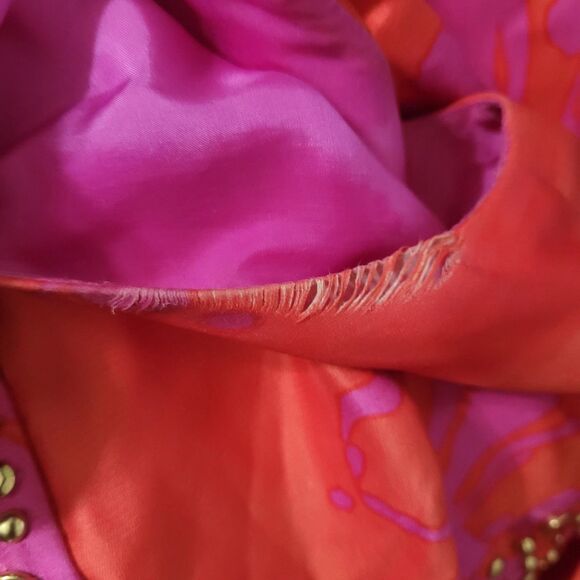 Kate Spade New York size 2 dress embellished sequin pink zip silk studs FLAW - Picture 15 of 16